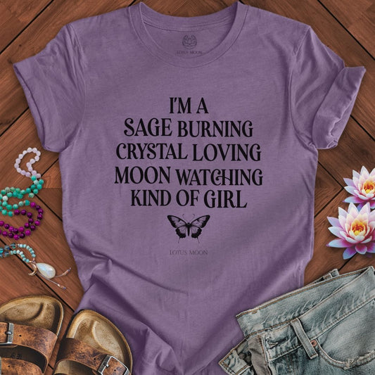 Kind of Girl Tee Heather Purple