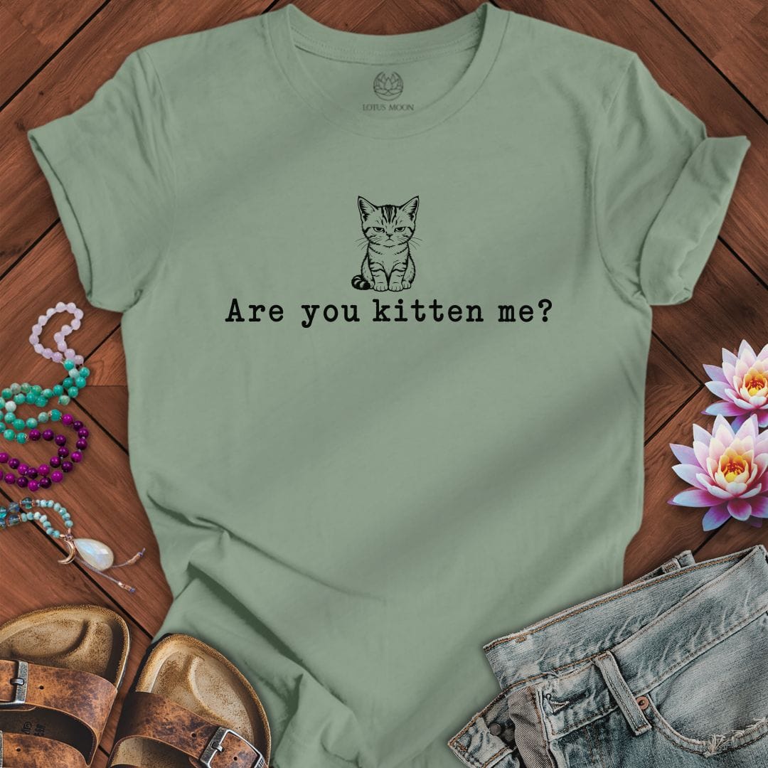 Kitten Me Tee Sage