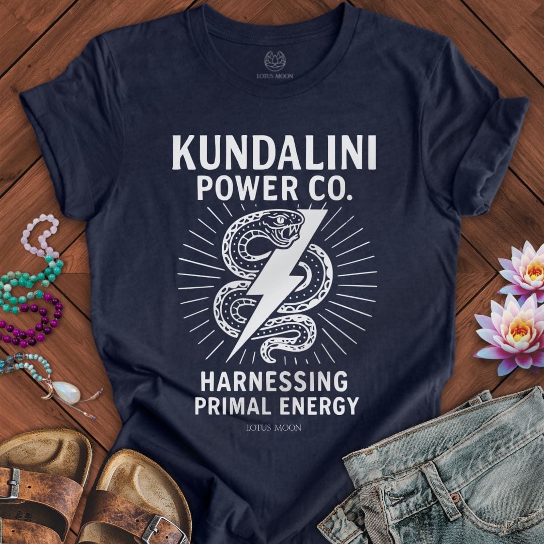 Kundalini Power Co. Tee Heather Midnight Navy