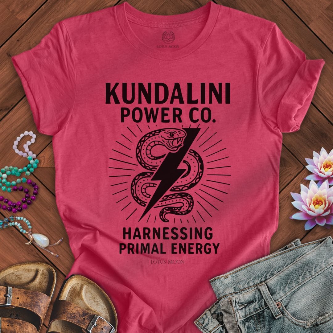 Kundalini Power Co. Tee Heather Raspberry