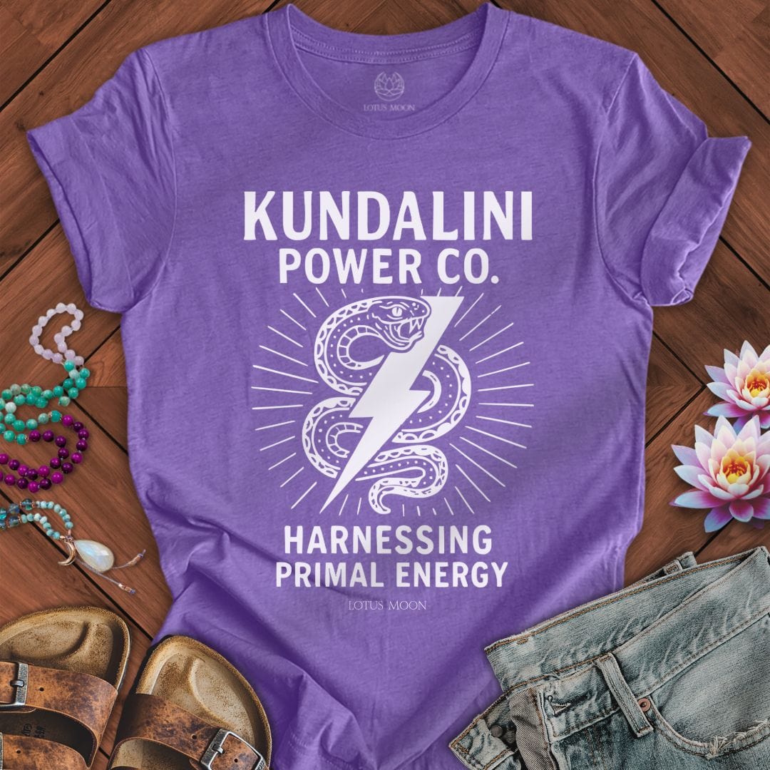 Kundalini Power Co. Tee Heather Team Purple