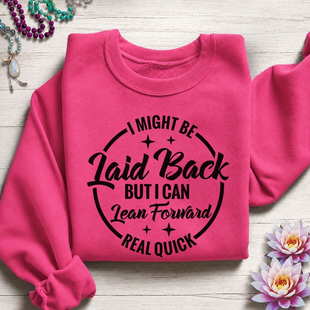 Printify Sweatshirt Laid Back Sweatshirt S / Heliconia