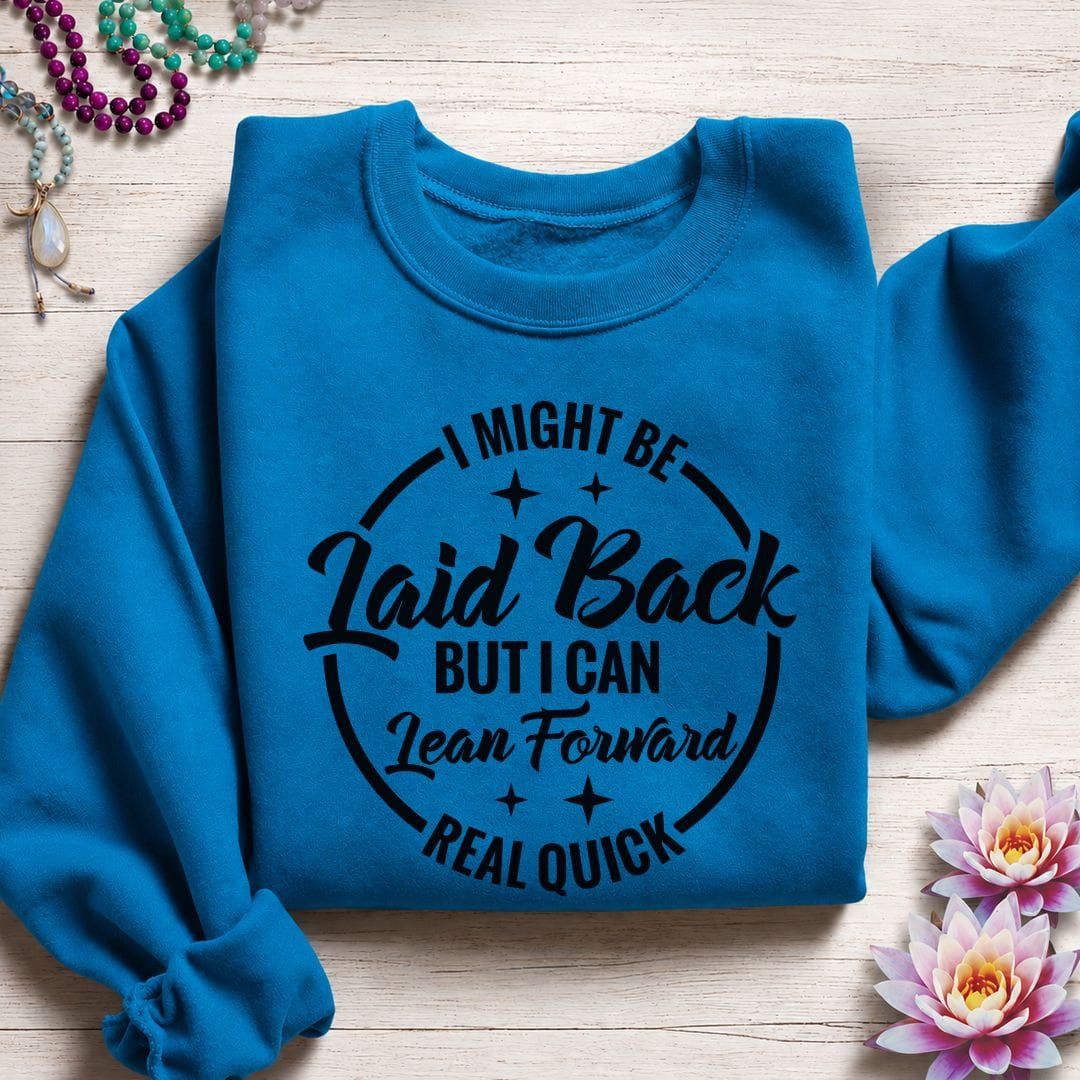 Printify Sweatshirt Laid Back Sweatshirt S / Sapphire