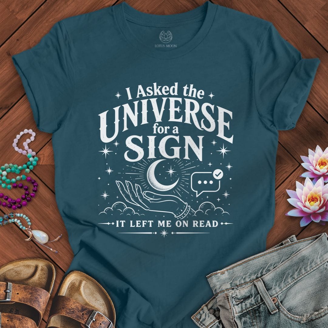 Printify T-Shirt Left Me On Read Tee Deep Teal / S
