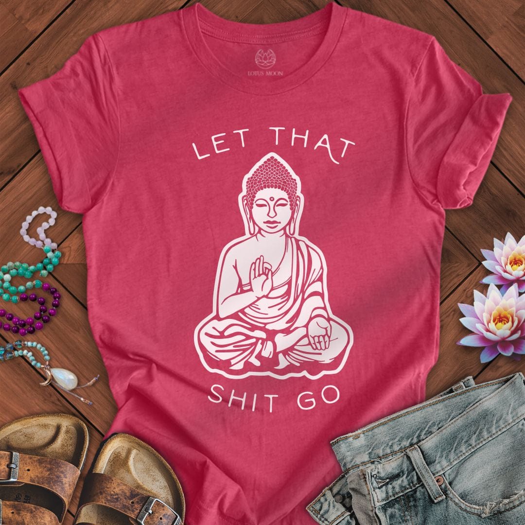 Let It Go Tee Heather Raspberry