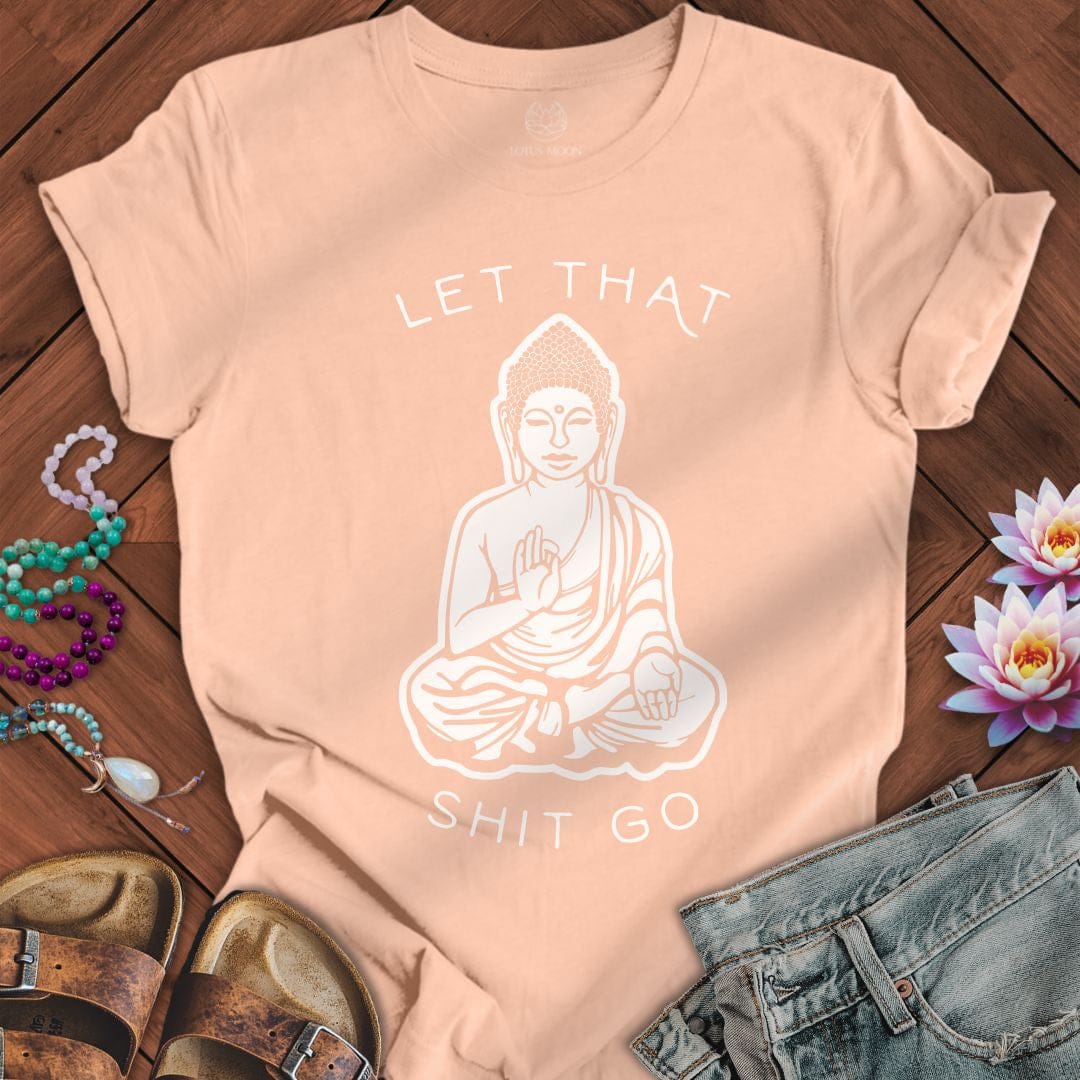 Let It Go Tee Peach