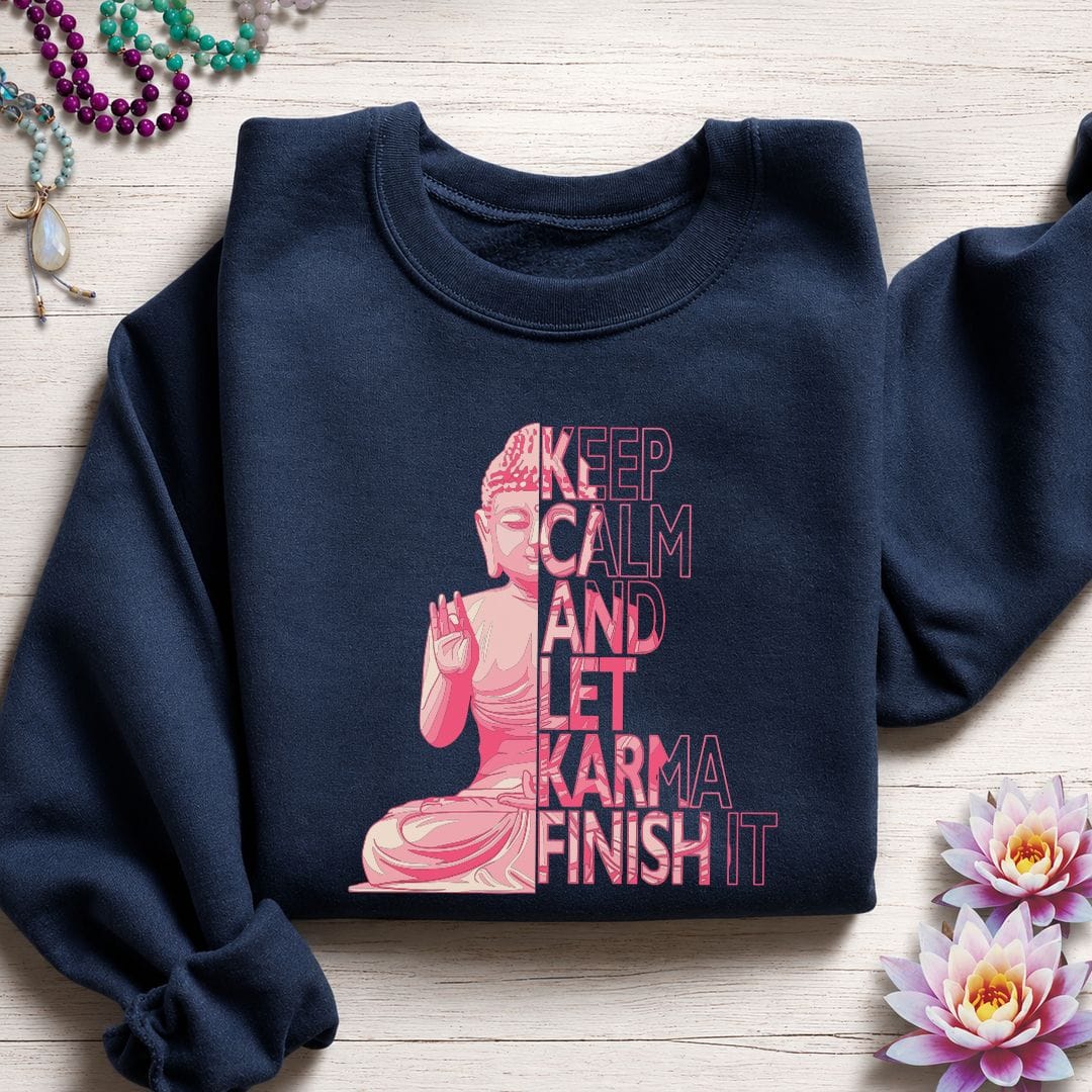 Let Karma Sweatshirt Navy