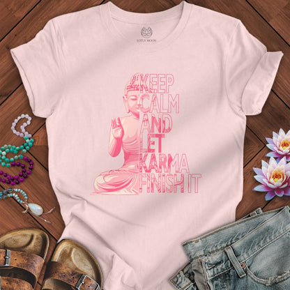 Let Karma Tee Soft Pink