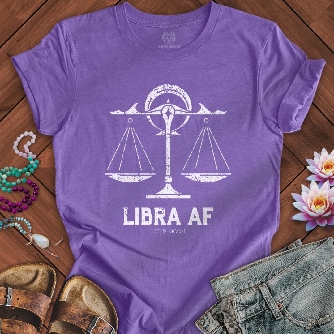 Libra AF Tee Heather Team Purple