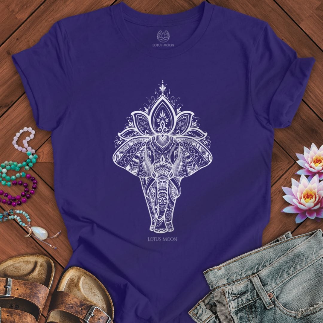 Lotus Elephant Tee Team Navy