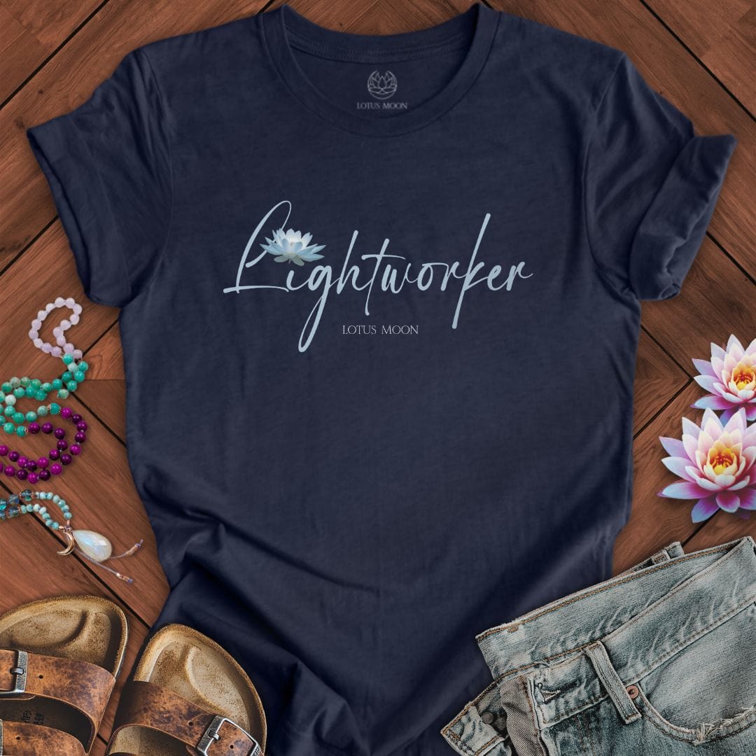 Lotus Lightworker Tee Heather Midnight Navy