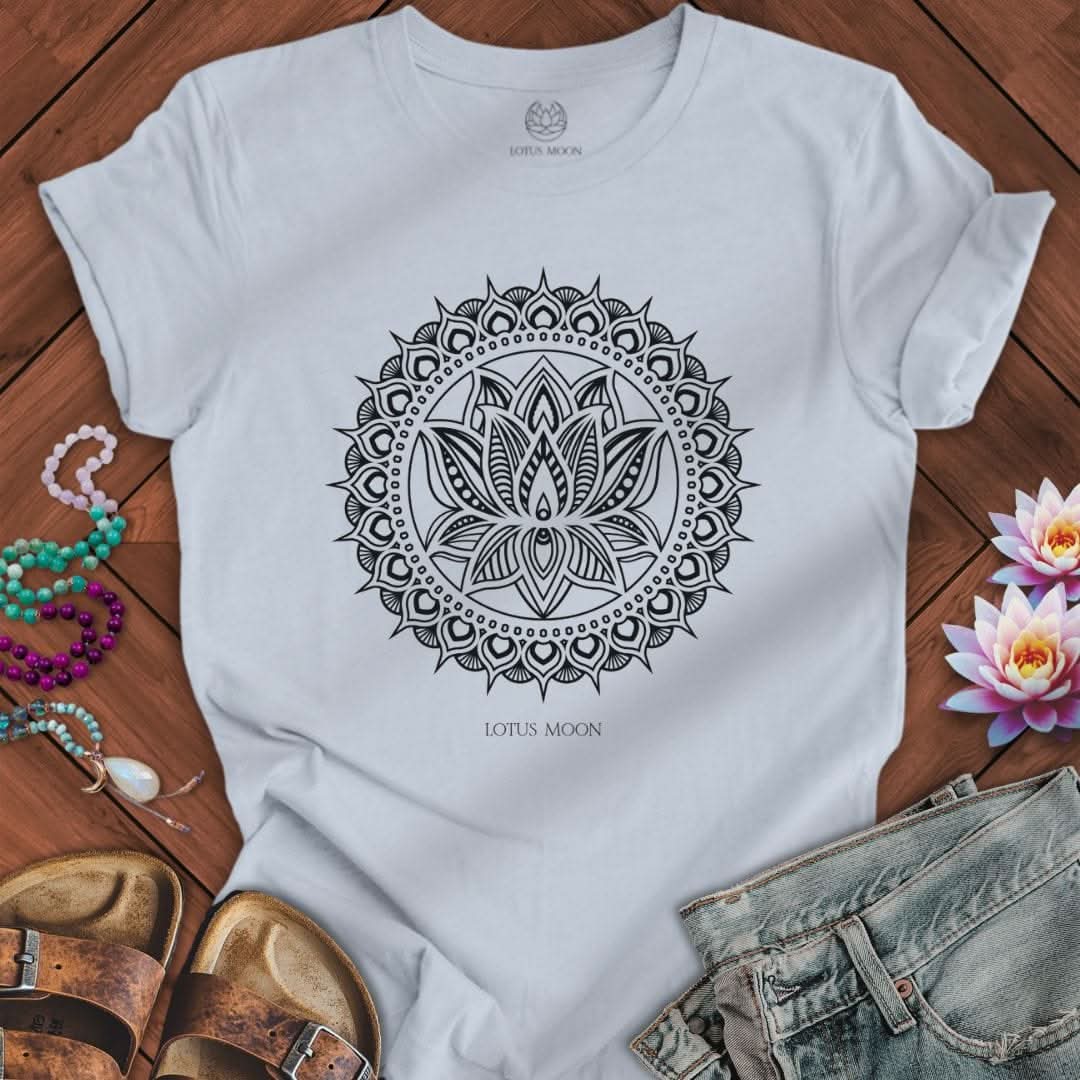 Lotus Mandala Tee Light Blue