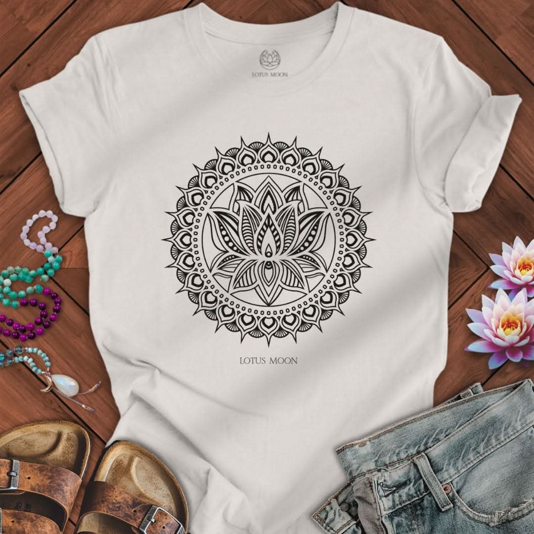 Lotus Mandala Tee Vintage White