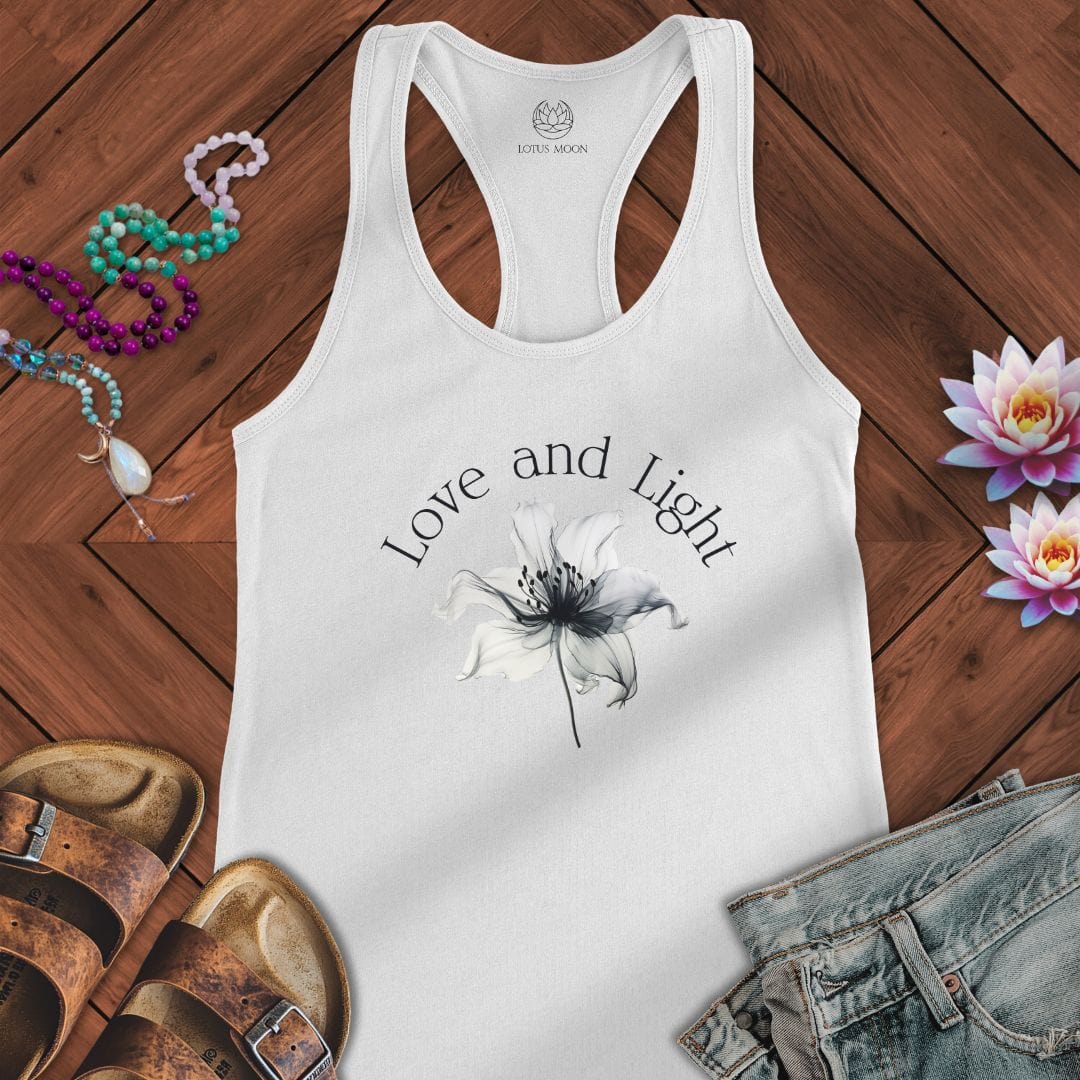 Love and Light Tank Solid White