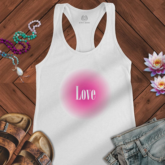 Love Aura Tank Solid White