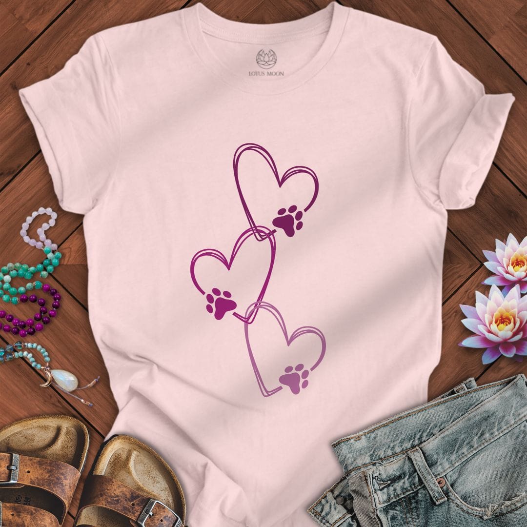 Love Print Tee Soft Pink