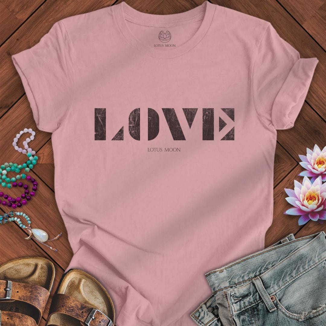 Love Stencil Tee Orchid