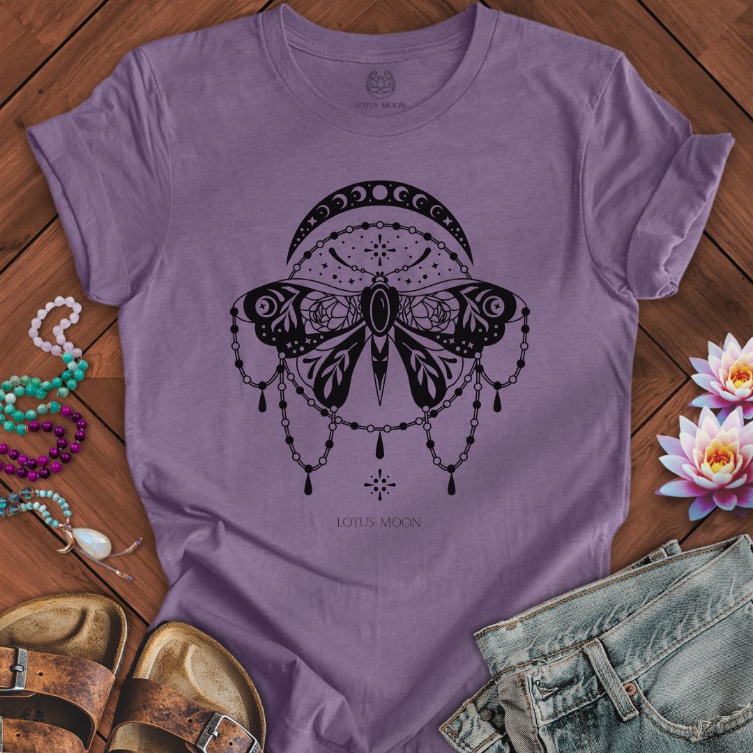 Lunar Moth Tee Heather Purple