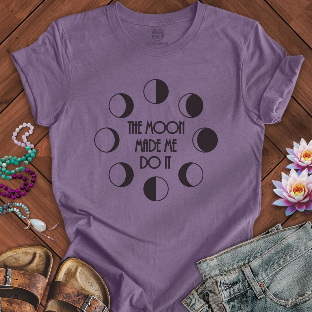 Made Me Do It Tee Heather Purple