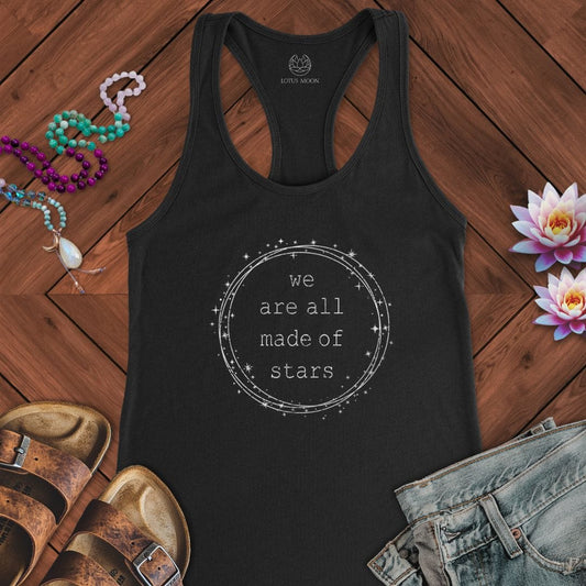 Made of Stars Tank Solid Black