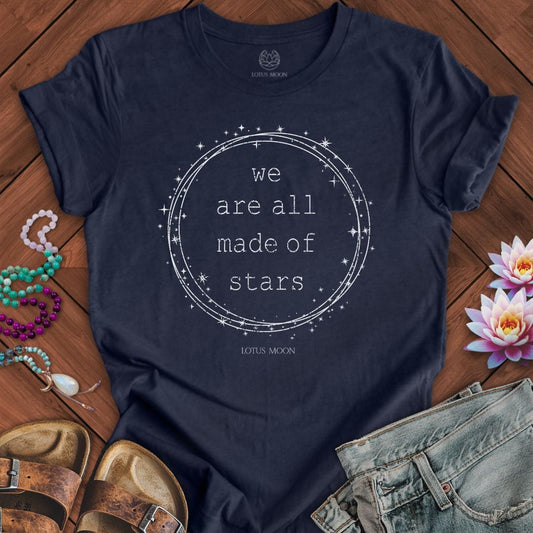 Made of Stars Tee Heather Midnight Navy