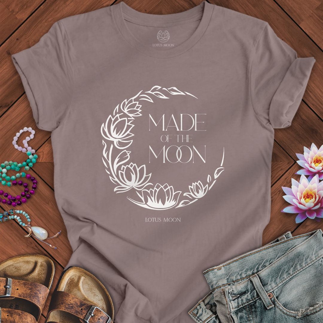 Made of The Moon Tee Pebble Brown
