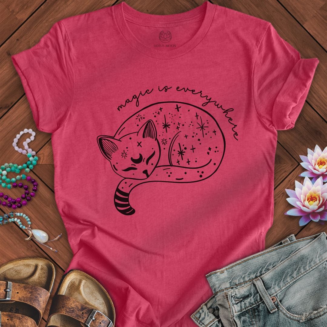 Magic Is Everywhere Tee Heather Raspberry