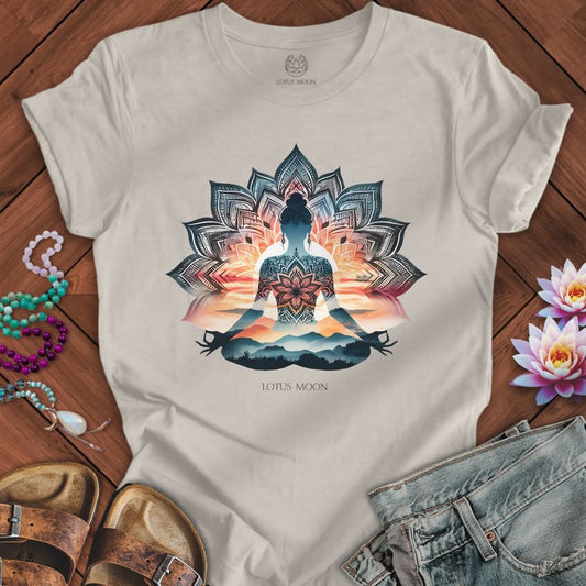 Mandala Meditation Tee Heather Dust