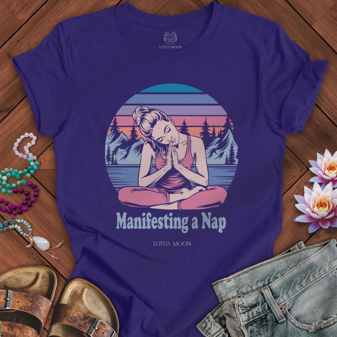 Manifesting a Nap Tee Team Navy