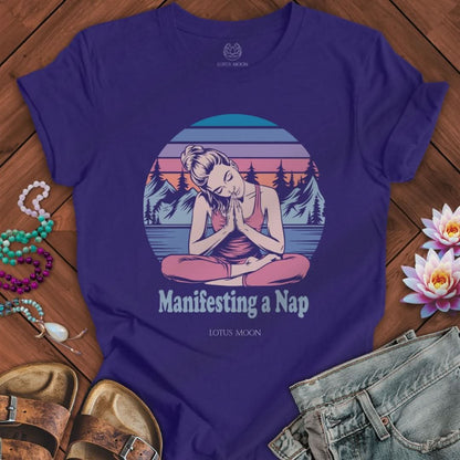 Manifesting a Nap Tee Team Navy