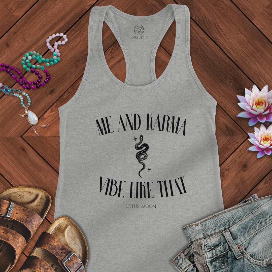 Me and Karma Tank Heather Grey