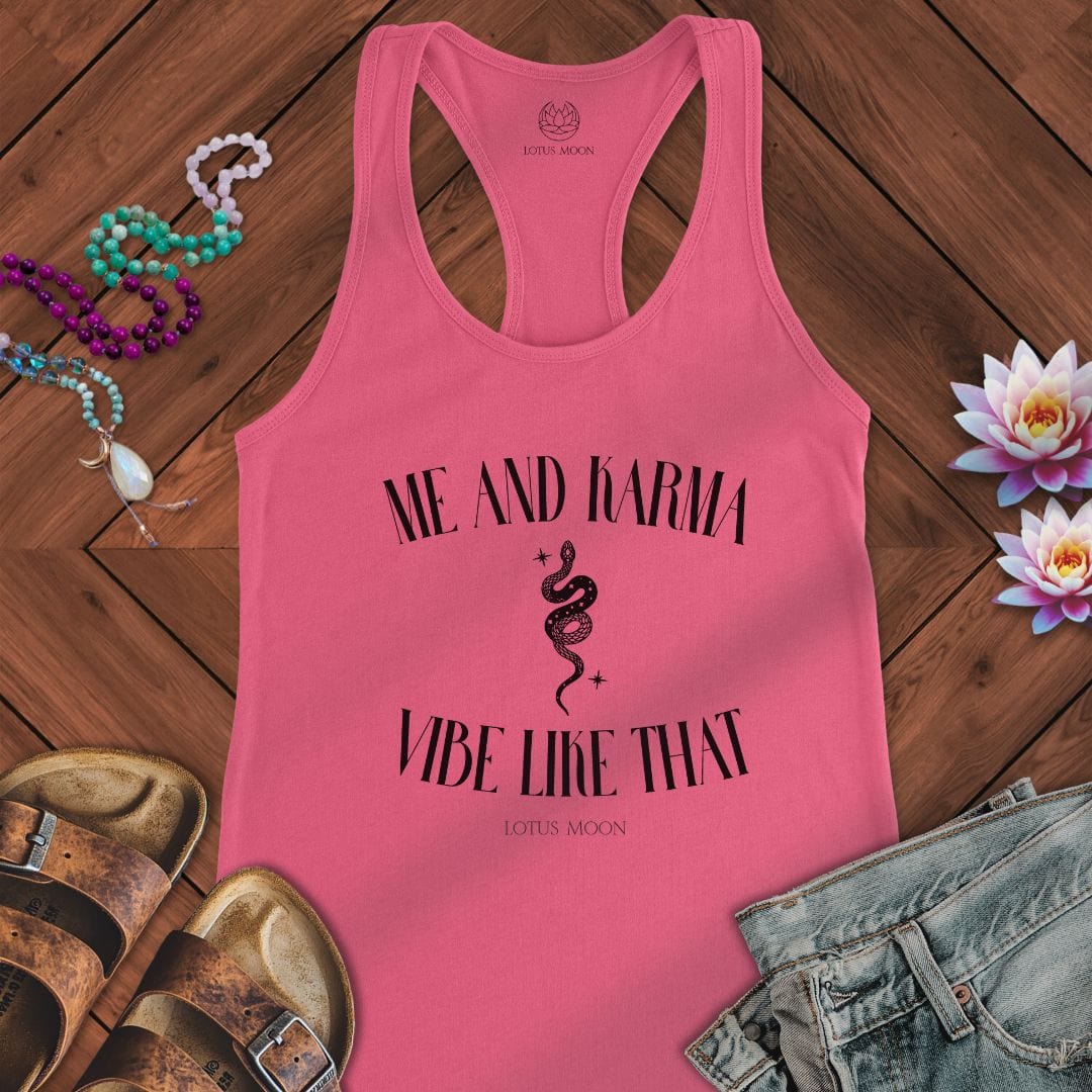 Me and Karma Tank Solid Hot Pink