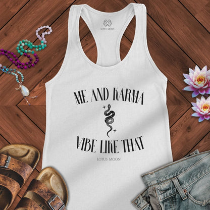 Me and Karma Tank Solid White