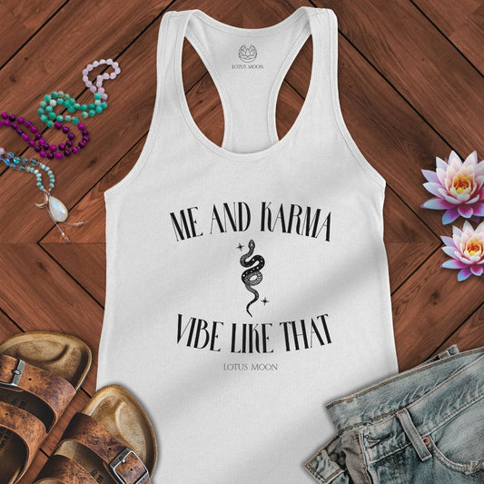 Me and Karma Tank Solid White