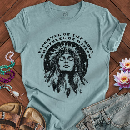 Medicine Woman Tee Heather Blue Lagoon