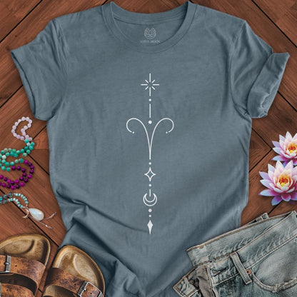 Minimalist Aries Tee Heather Slate
