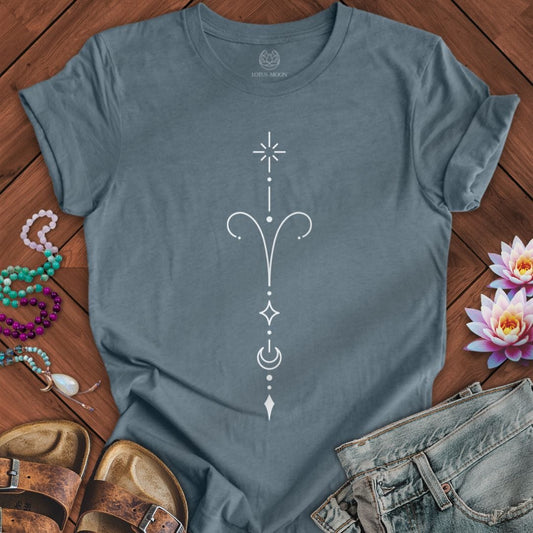 Minimalist Aries Tee Heather Slate