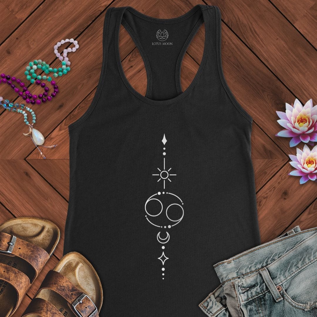 Minimalist Cancer Tank Solid Black