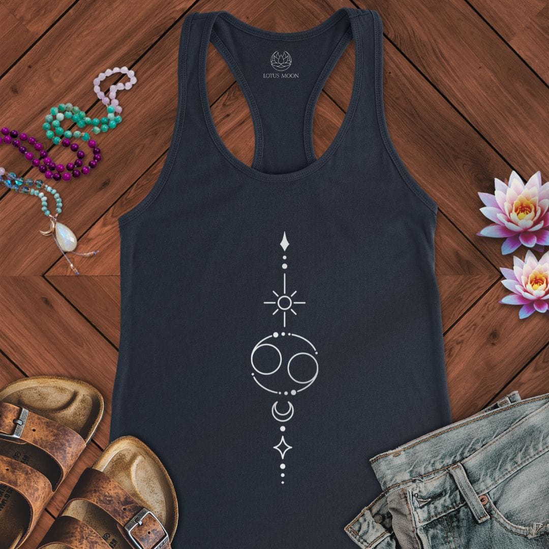Minimalist Cancer Tank Solid Midnight Navy