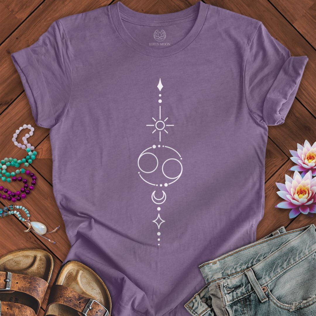Minimalist Cancer Tee Heather Purple