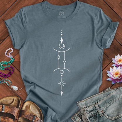 Minimalist Gemini Tee Heather Slate