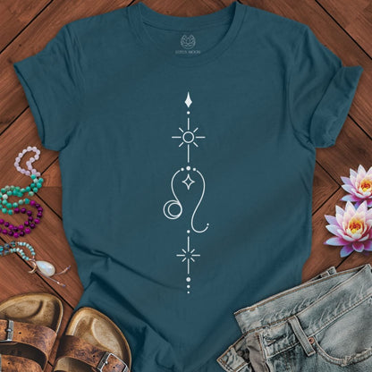 Minimalist Leo Tee Deep Teal