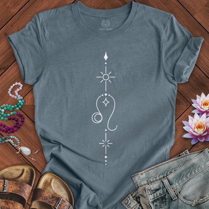 Minimalist Leo Tee Heather Slate