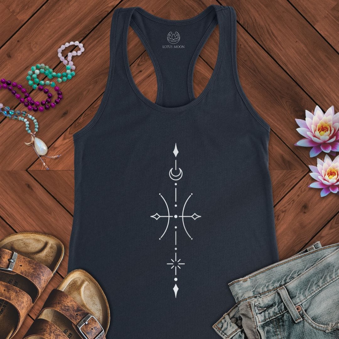 Minimalist Pisces Tank Solid Midnight Navy