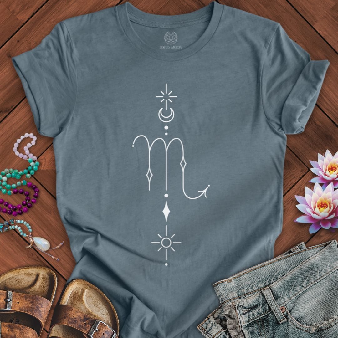 Minimalist Scorpio Tee Heather Slate
