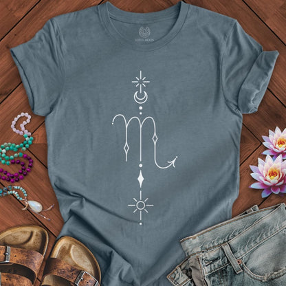 Minimalist Scorpio Tee Heather Slate