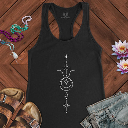 Minimalist Taurus Tank Solid Black