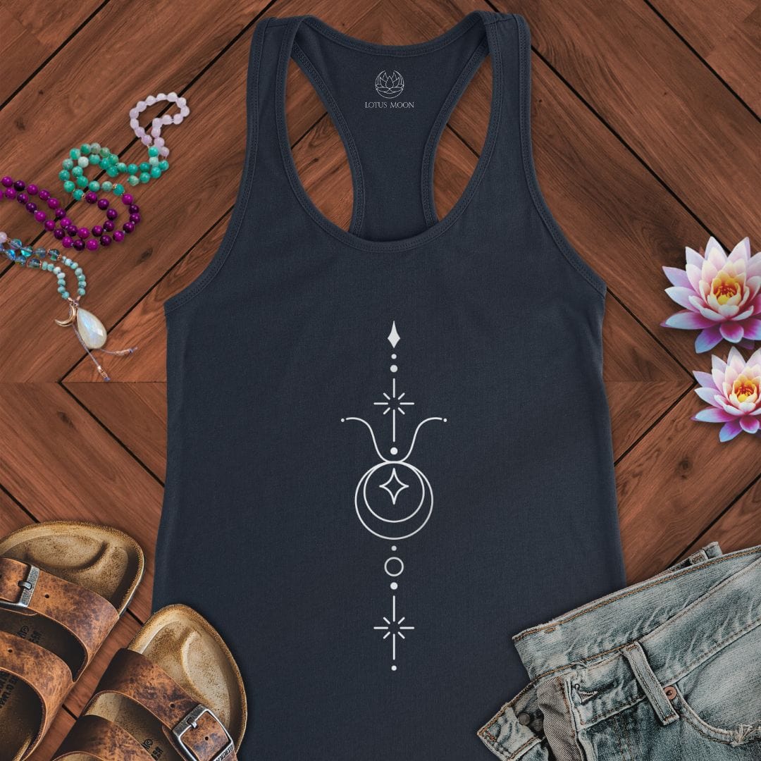 Minimalist Taurus Tank Solid Midnight Navy
