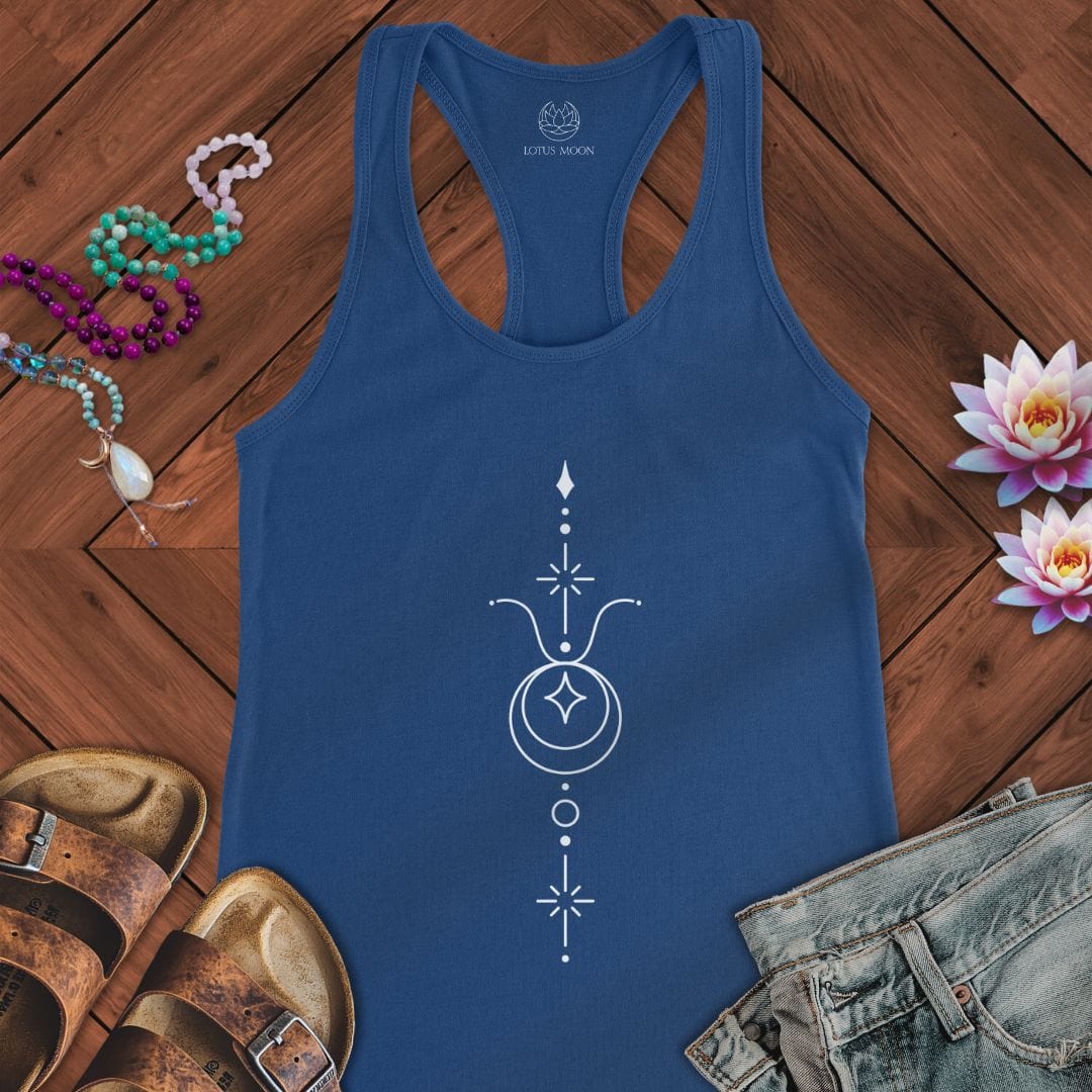 Minimalist Taurus Tank Solid Royal