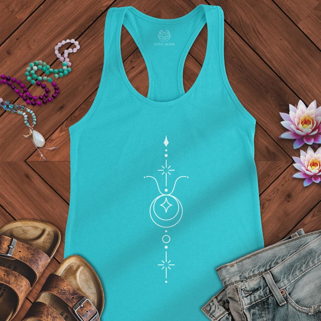 Minimalist Taurus Tank Solid Tahiti Blue